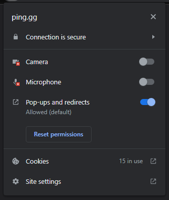 Chrome Permissions